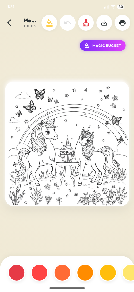 AI-generated coloring page